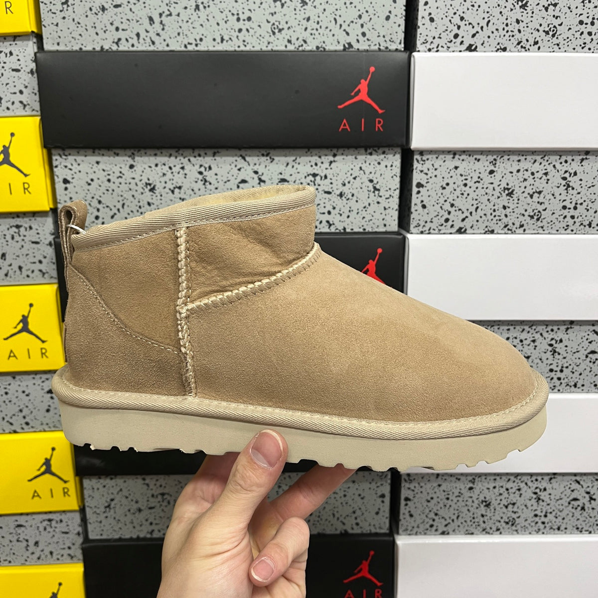 UGG Sand Ultra Mini Pull-On Ankle Boots