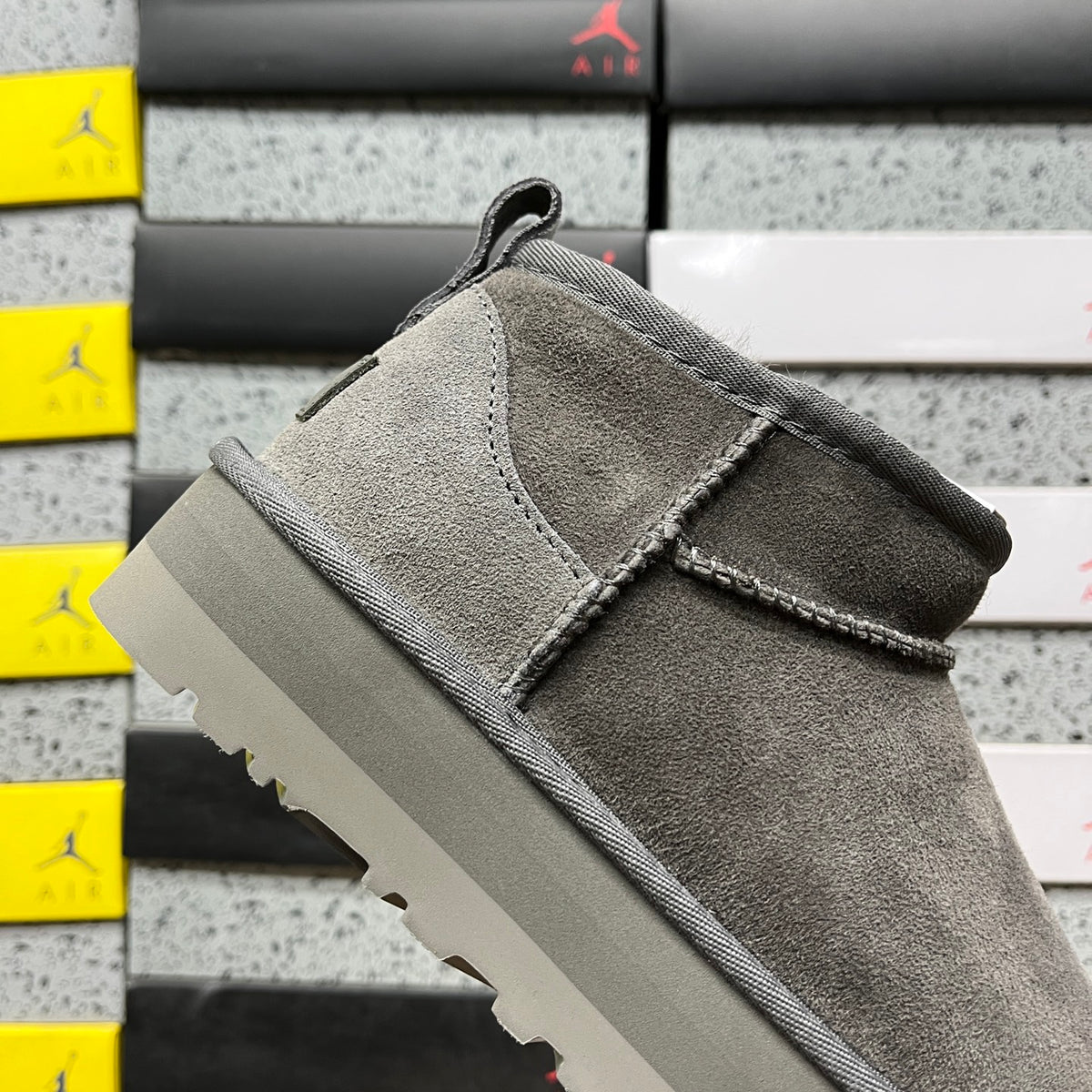 UGG Ultra Mini Platform Boots in Gray with 3 cm Sole