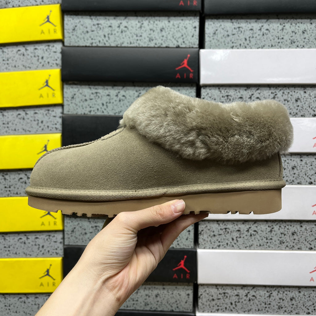 UGG Slip-On Shoes in Antelope Brown with Plush Collar