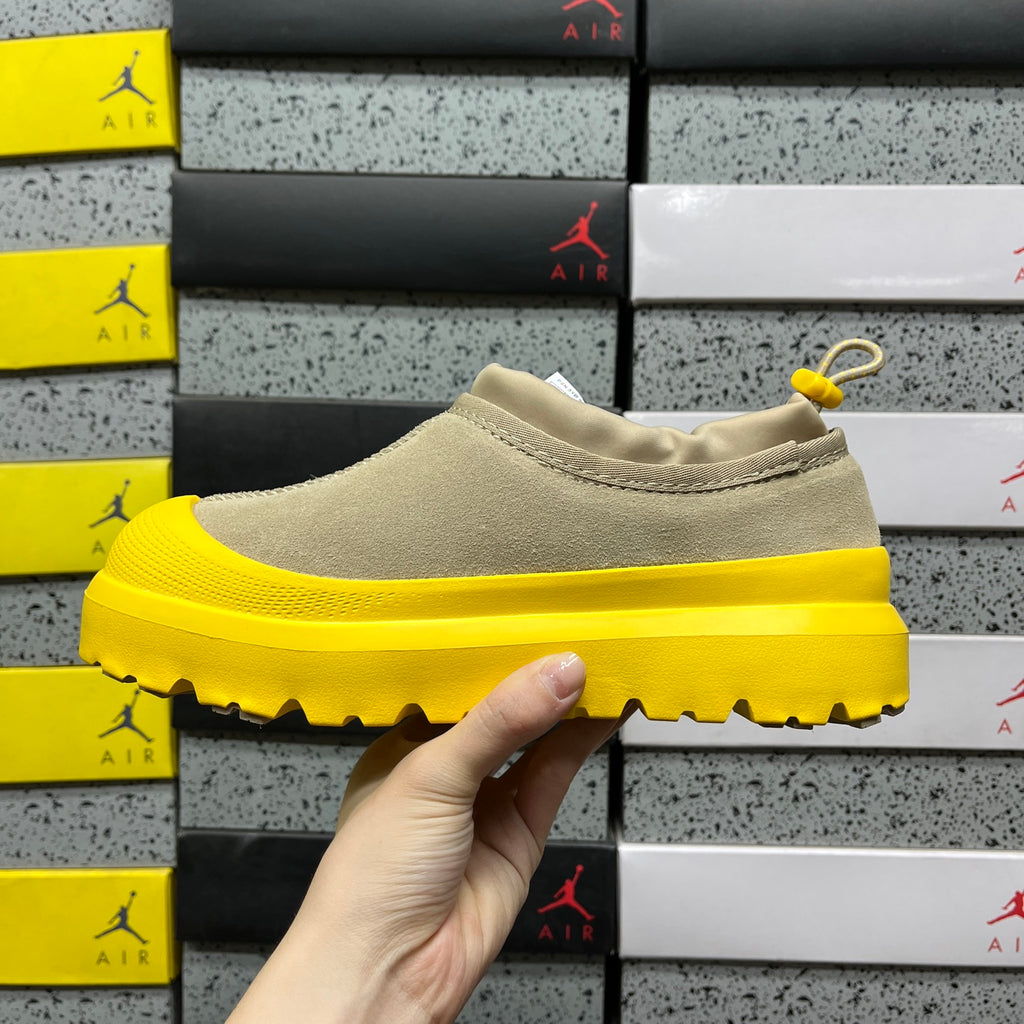 UGG Slip-On Shoes in Beige with Yellow Chunky Sole
