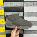 UGG Gray Ultra Mini Pull-On Ankle Boots