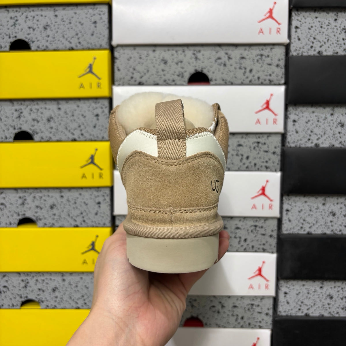 UGG Lace-Up Shoes in Sand with Chunky Sole