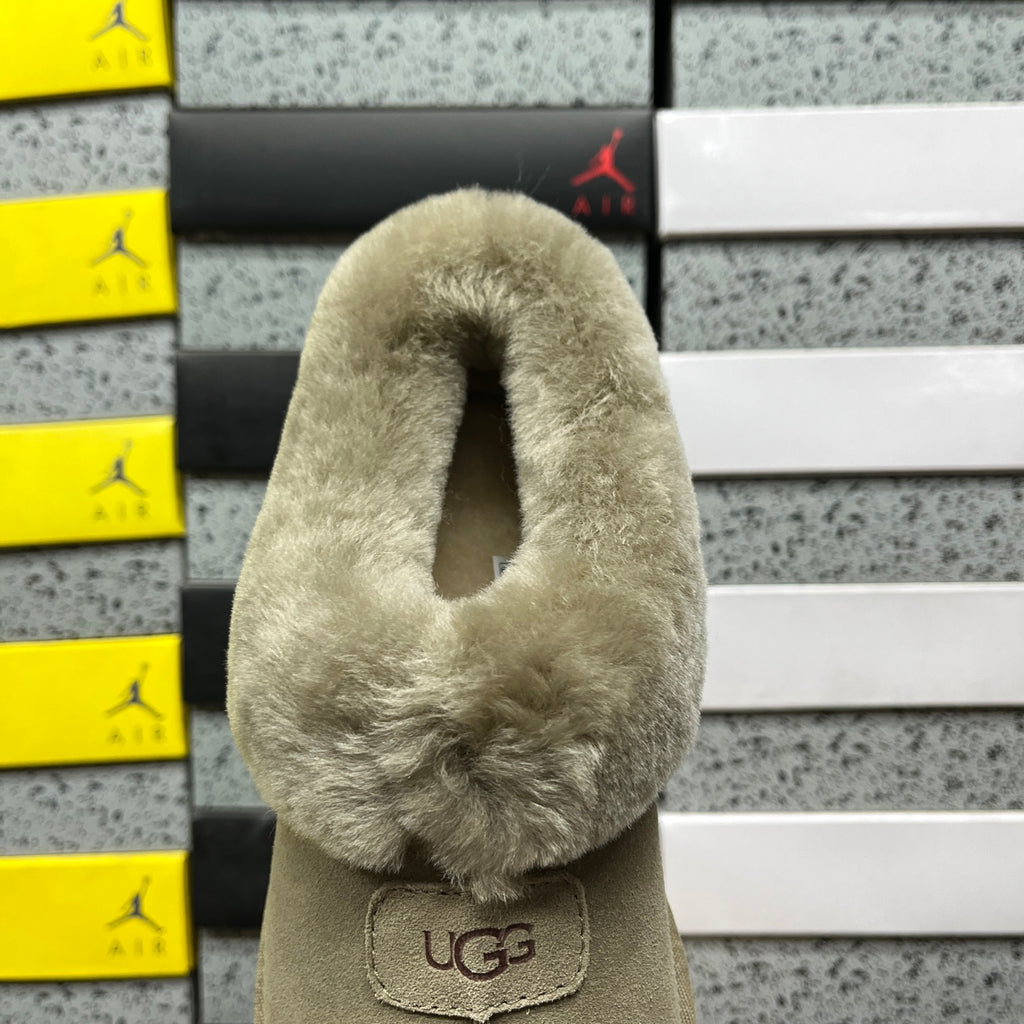 UGG Slip-On Shoes in Antelope Brown with Plush Collar
