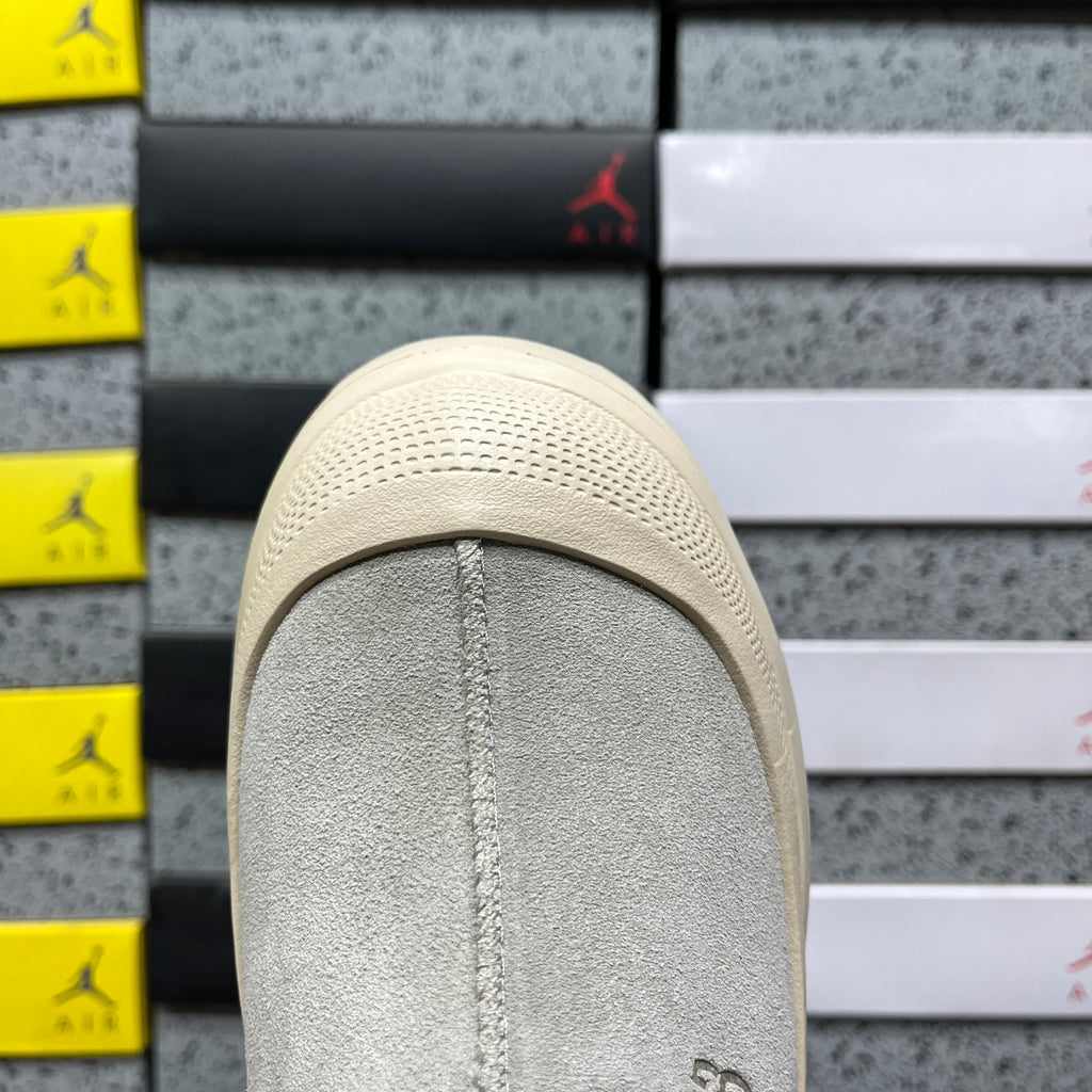 UGG Slip-On Platform Shoes in Mist Gray with Plush Lining
