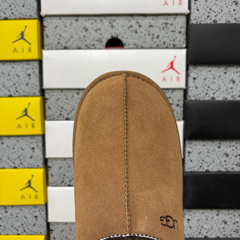UGG Chestnut Slip-On Shoes with Contrast Stitched Trim