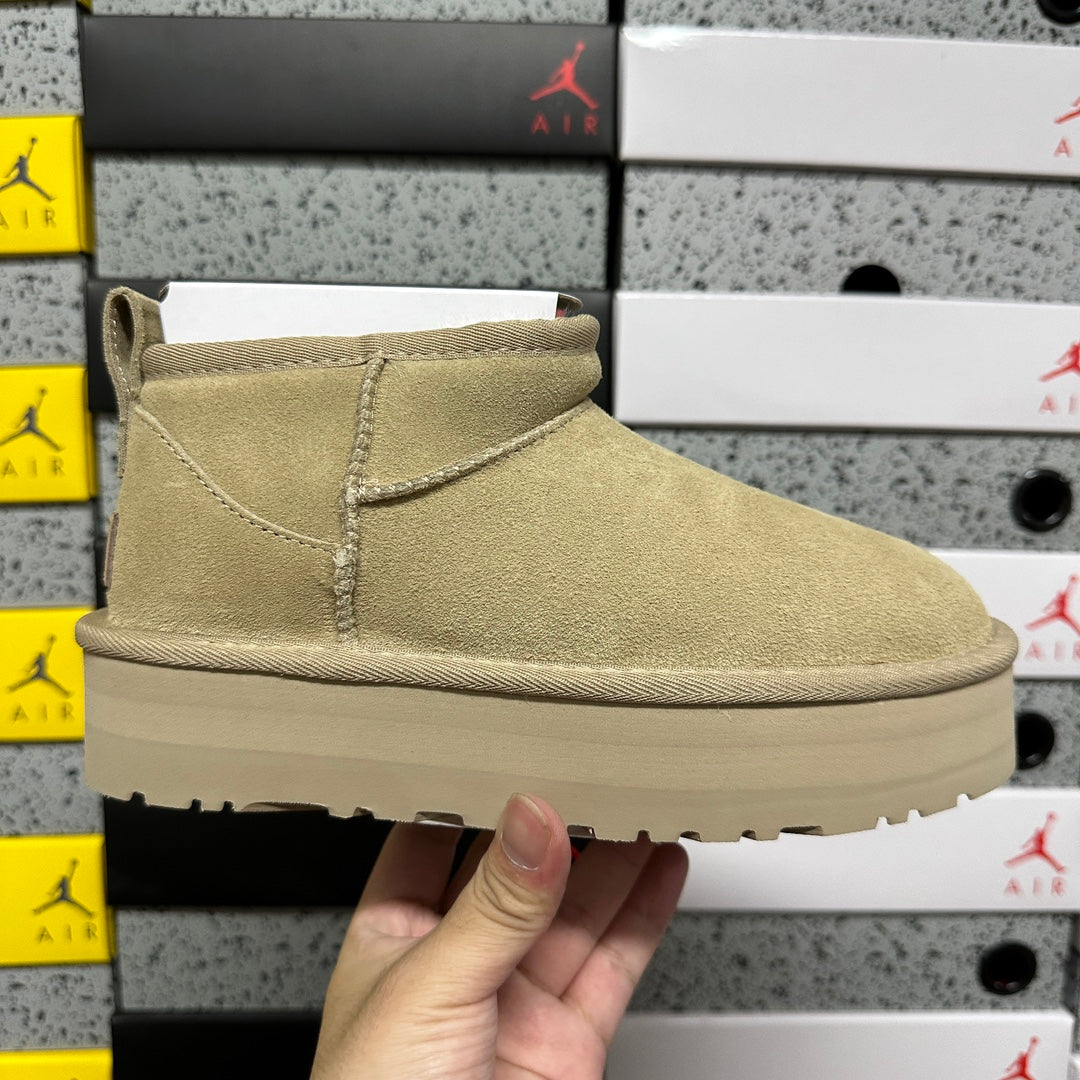 UGG Ultra Mini Platform Boots in Mustard Seed