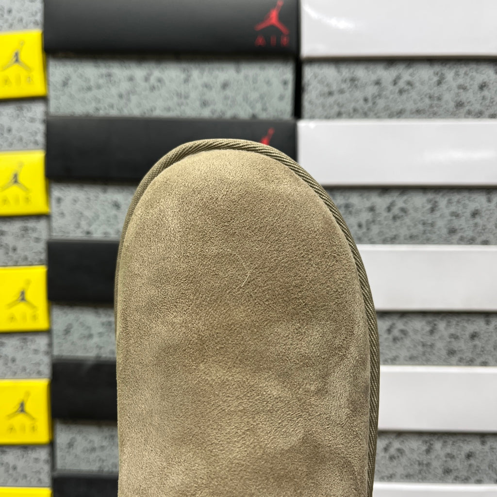 UGG Ultra Mini Pull-On Boots in Antelope Brown with Plush Lining