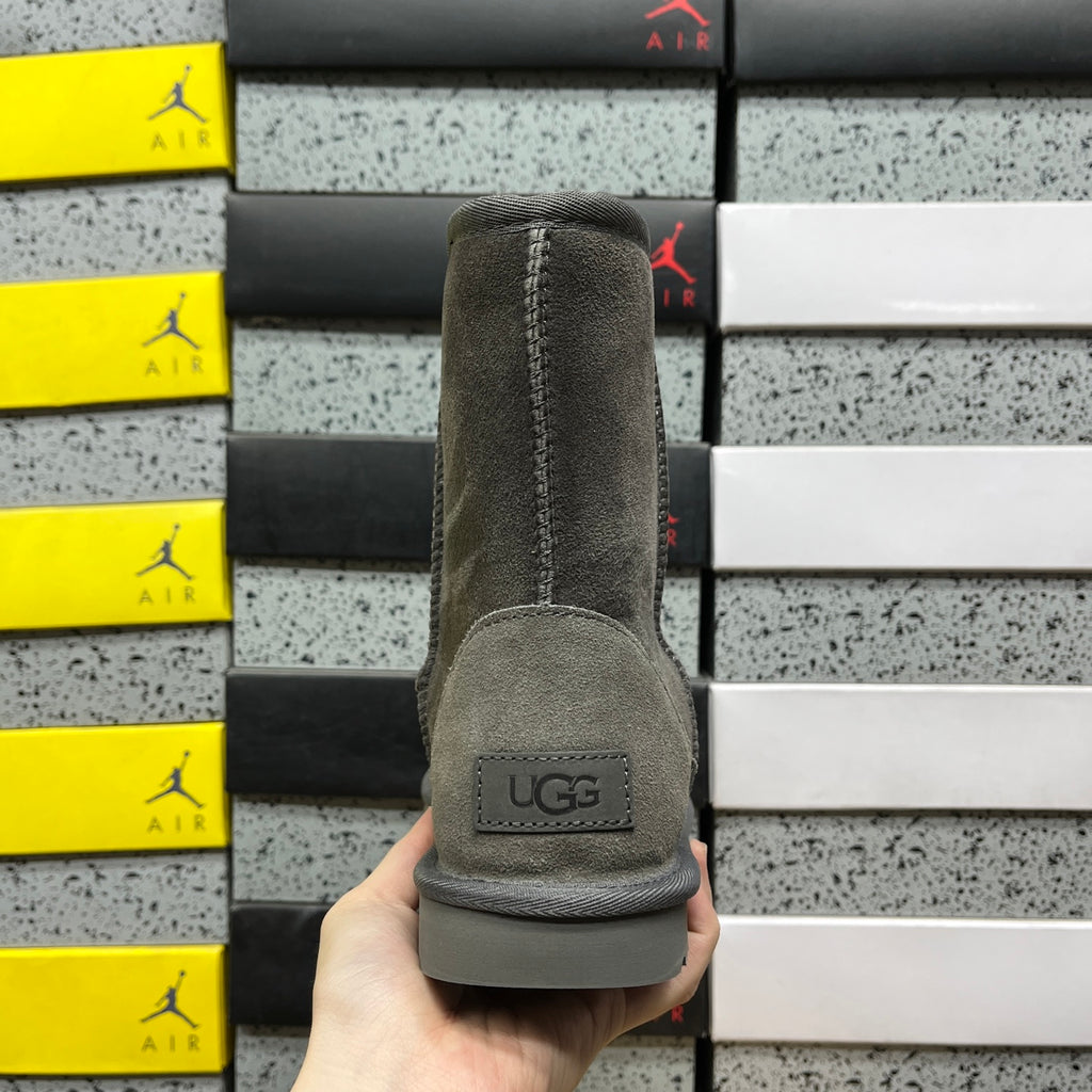 UGG Classic Short Boots in Gray with Plush Lining