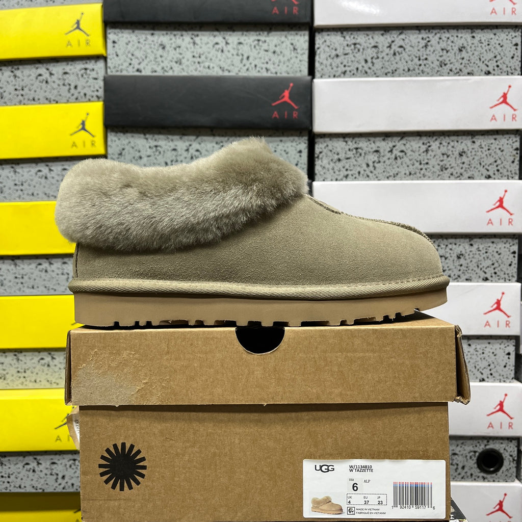UGG Slip-On Shoes in Antelope Brown with Plush Collar