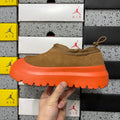 UGG Chestnut Slip-On Shoes with Orange Chunky Lug Sole