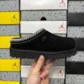 UGG Black Slip-On Shoes with Contrast Stitched Trim