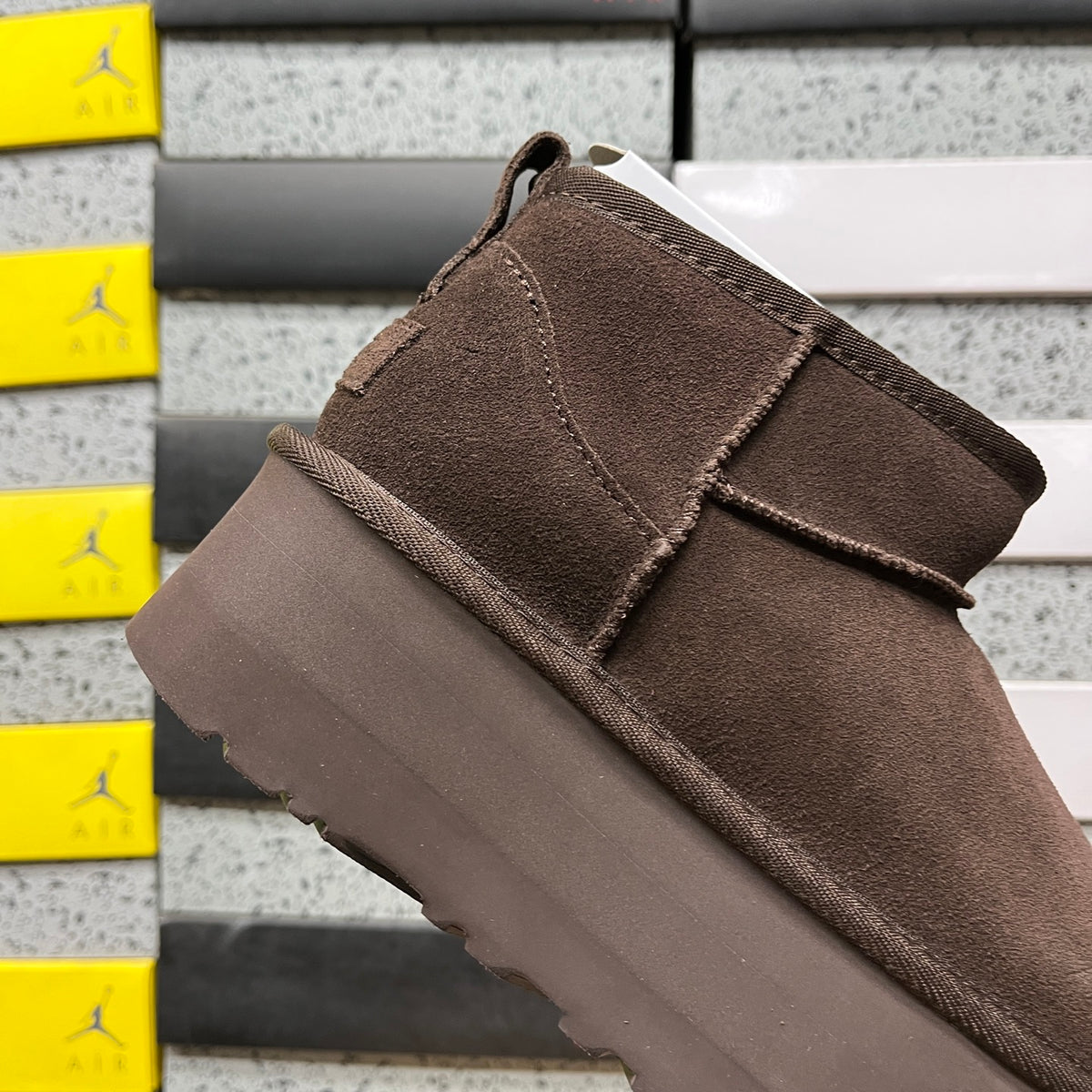 UGG Ultra Mini Platform Boots in Chocolate Brown with 5 cm Sole