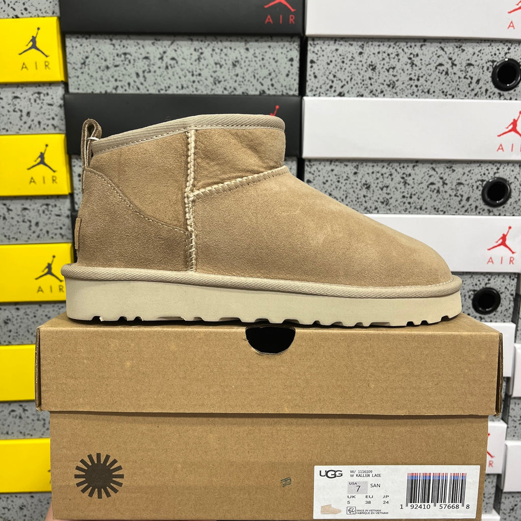 UGG Sand Ultra Mini Pull-On Ankle Boots