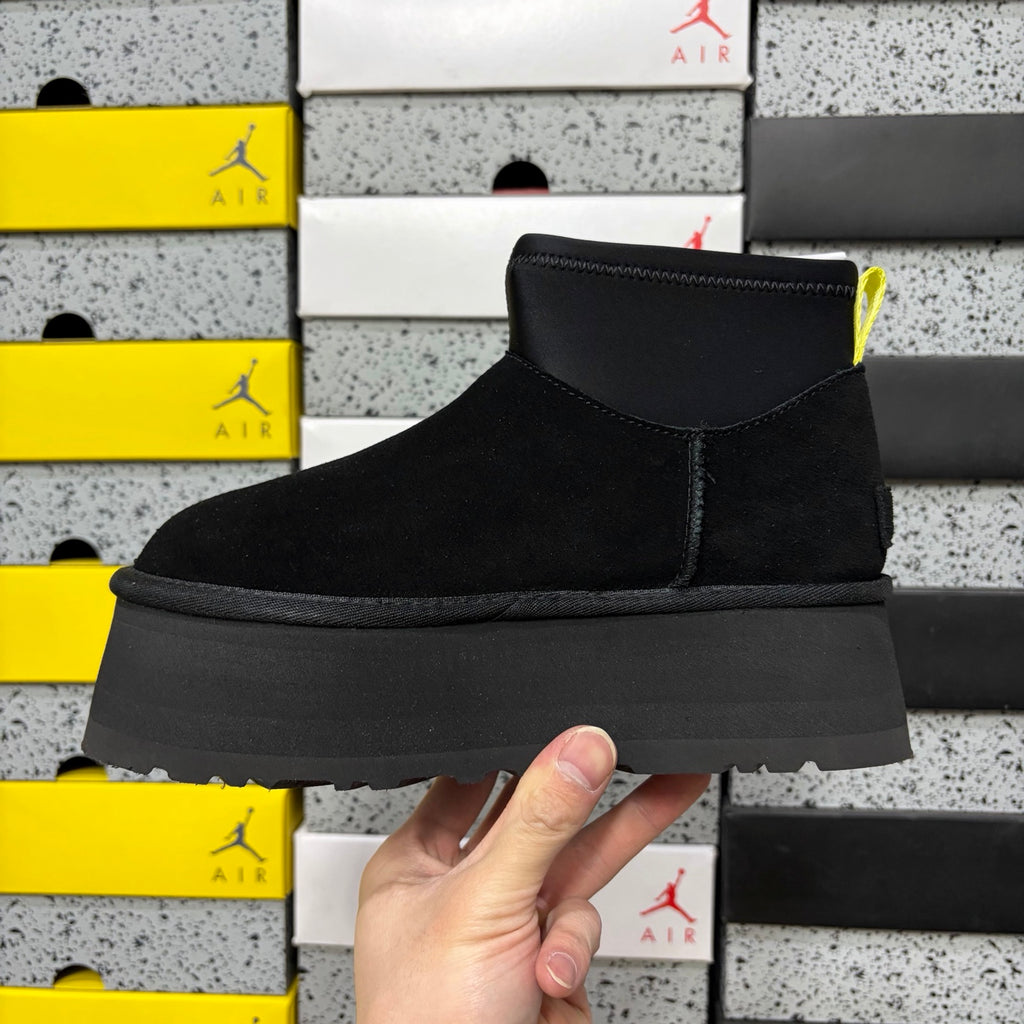UGG Black Pull-On Platform Ankle Boots