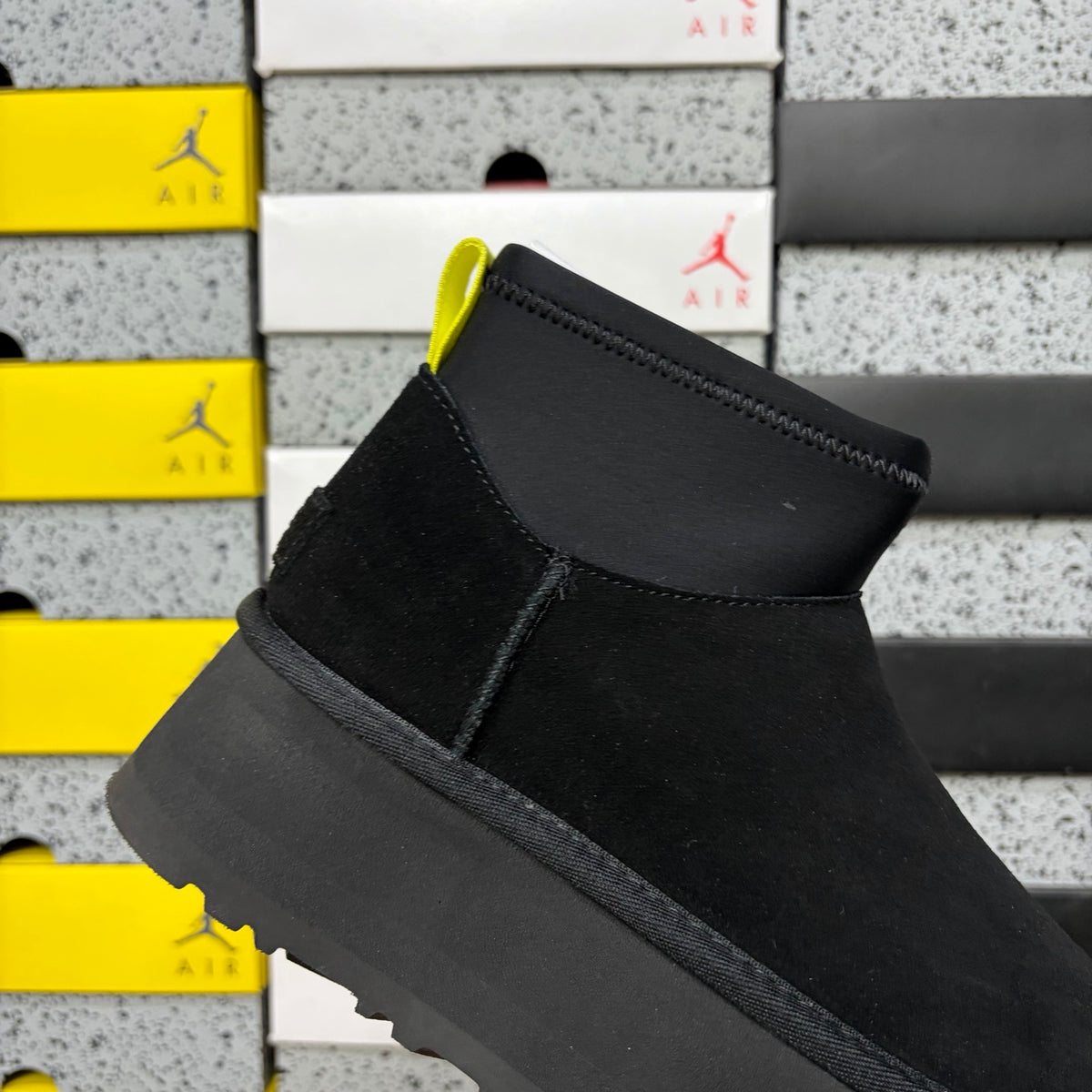 UGG Black Pull-On Platform Ankle Boots