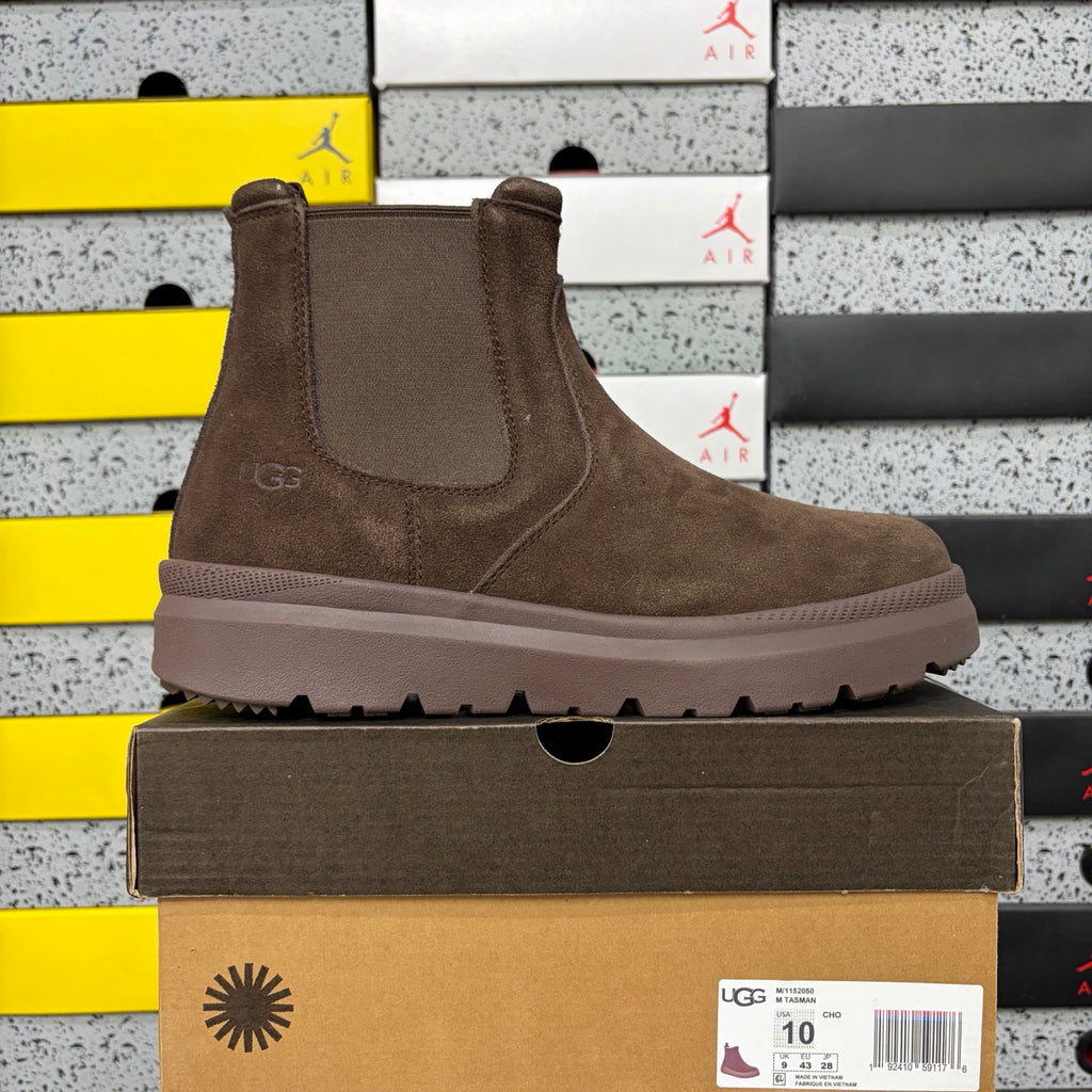 UGG Chocolate Brown Chelsea Ankle Boots with Chunky Lug Sole