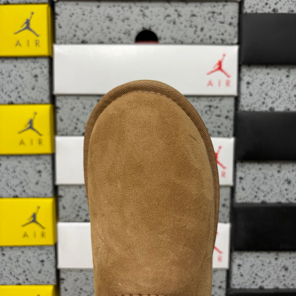 UGG Classic Mini Pull-On Boots in Chestnut with Plush Lining