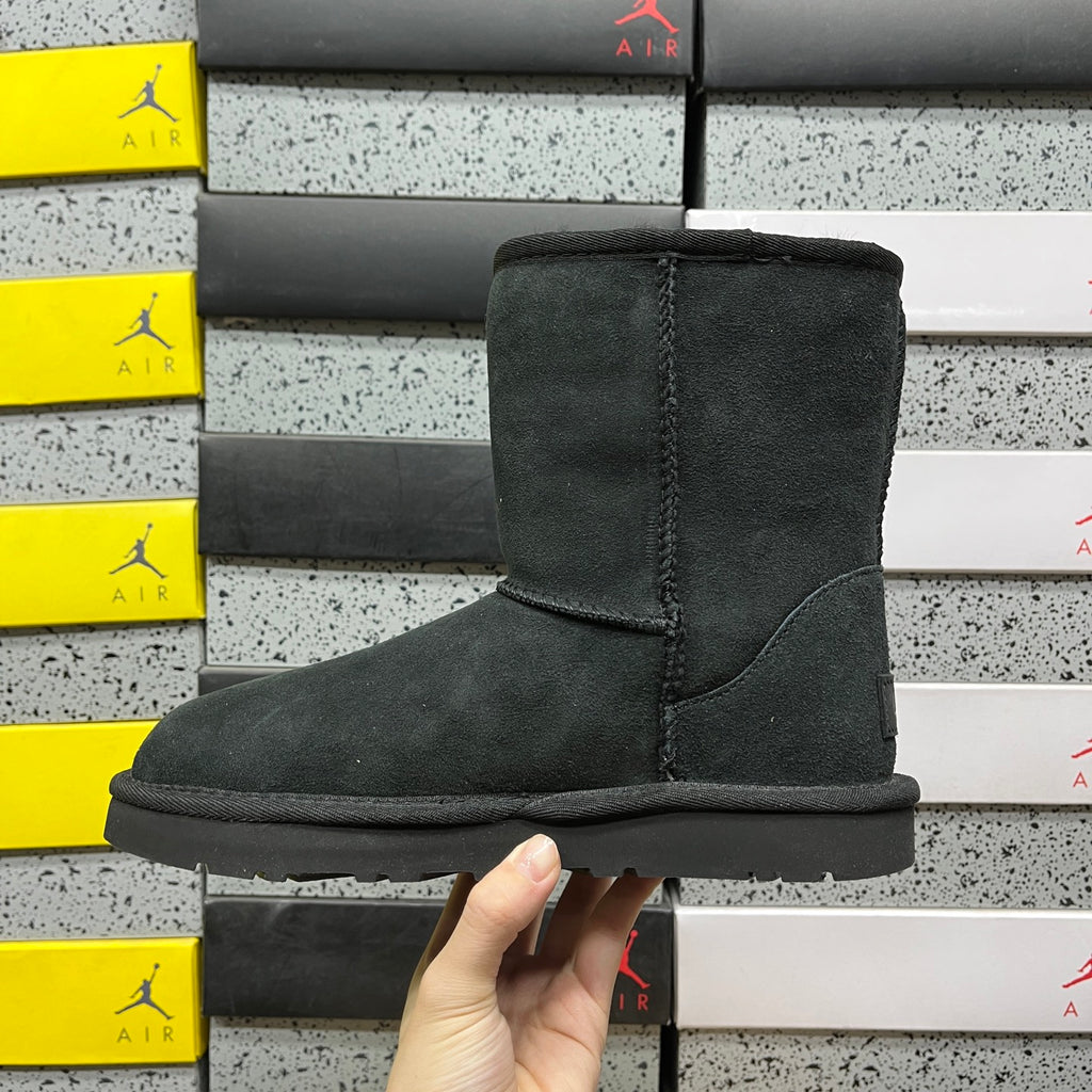 UGG Classic Short Boots in Black with Plush Lining