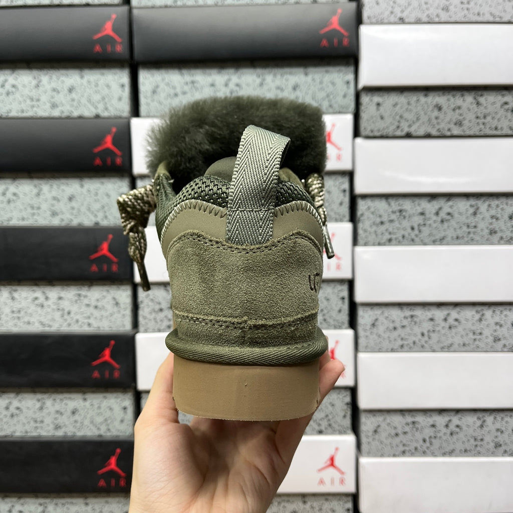 UGG Lowmel Lace-Up Shoes in Moss Green