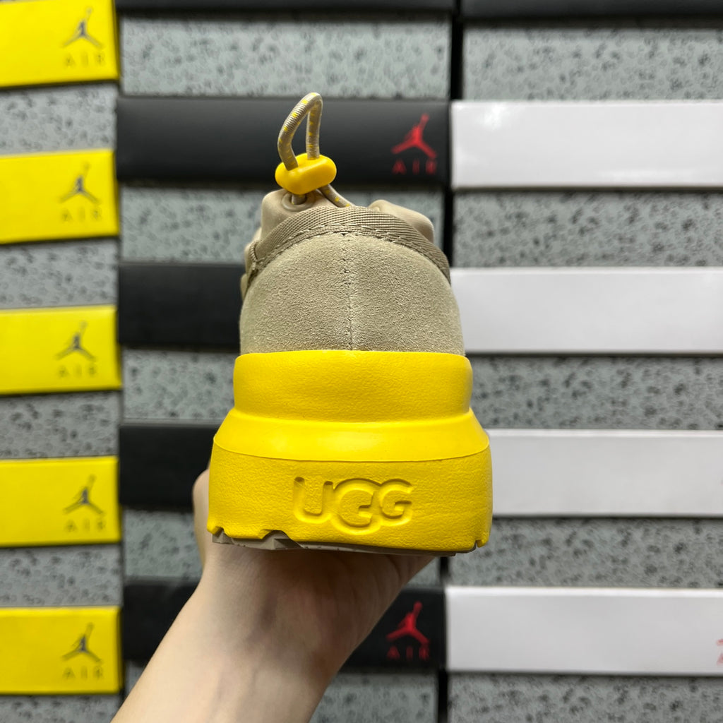 UGG Slip-On Shoes in Beige with Yellow Chunky Sole