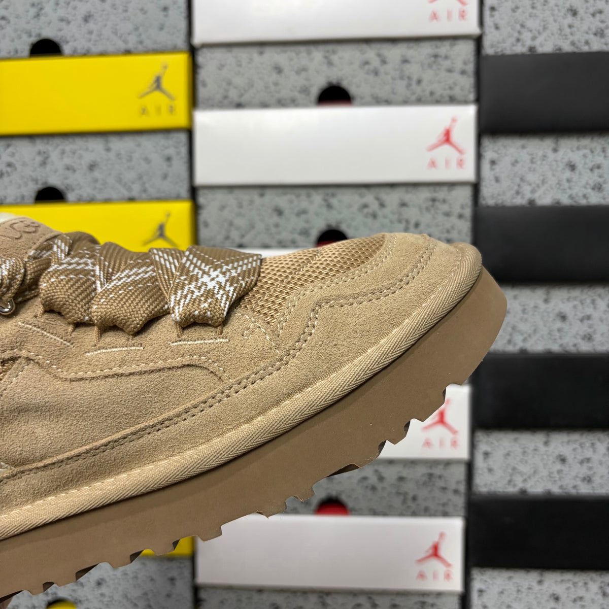 UGG Sand Low-Cut Lace-Up Shoes with Chunky Sole