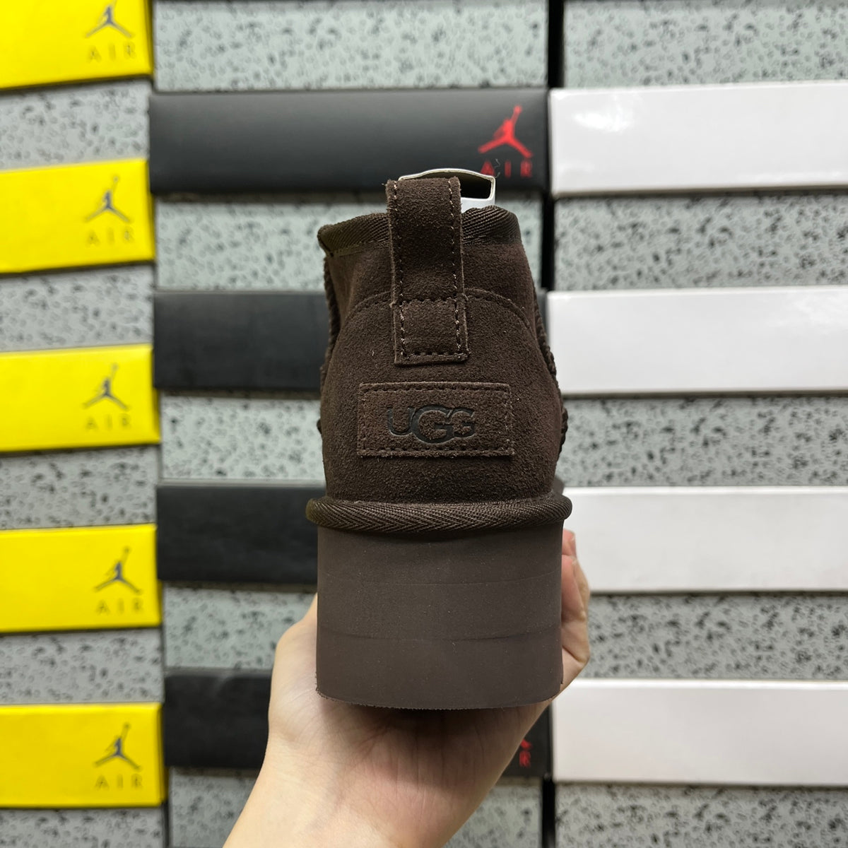 UGG Ultra Mini Platform Boots in Chocolate Brown with 5 cm Sole