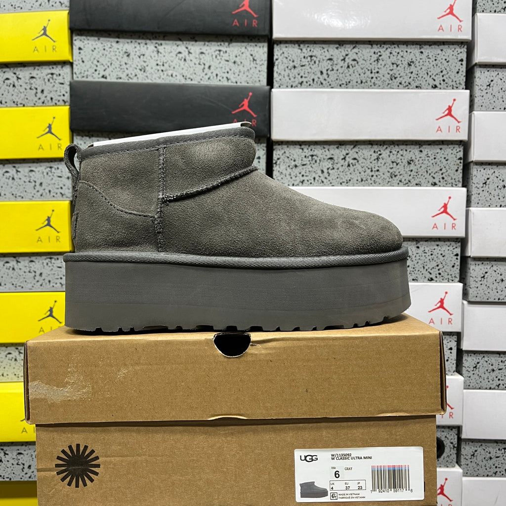 UGG Ultra Mini Platform Boots in Gray with 5 cm Sole