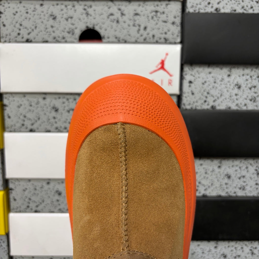 UGG Chestnut Slip-On Shoes with Orange Chunky Lug Sole