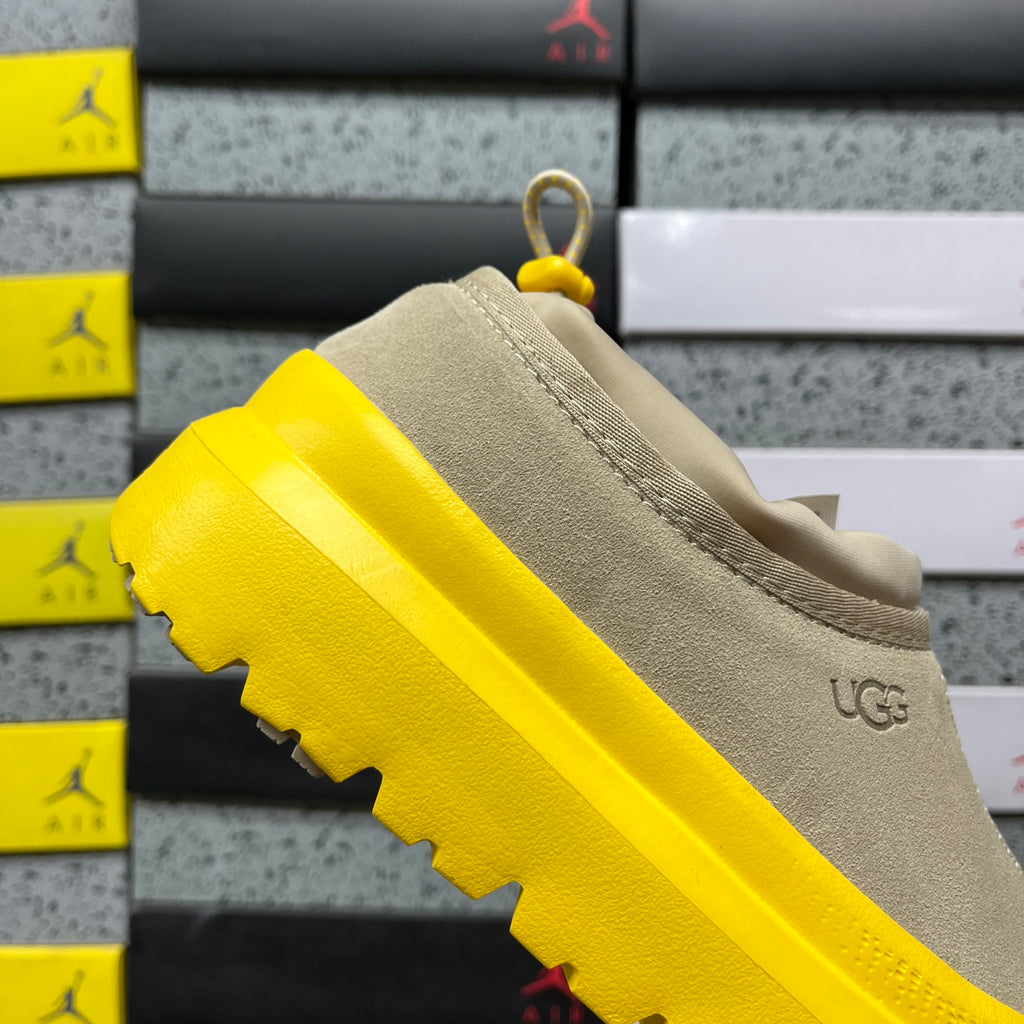 UGG Slip-On Shoes in Beige with Yellow Chunky Sole