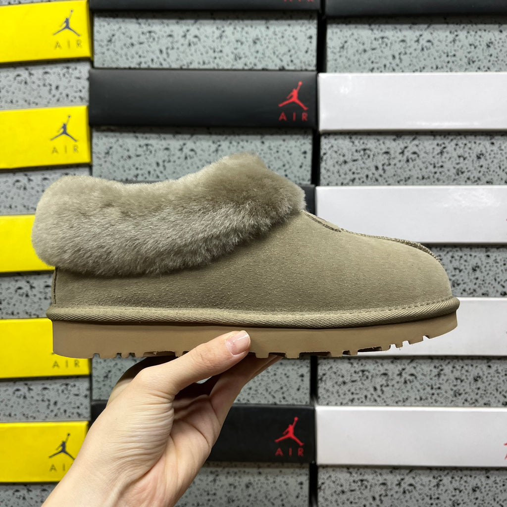 UGG Slip-On Shoes in Antelope Brown with Plush Collar