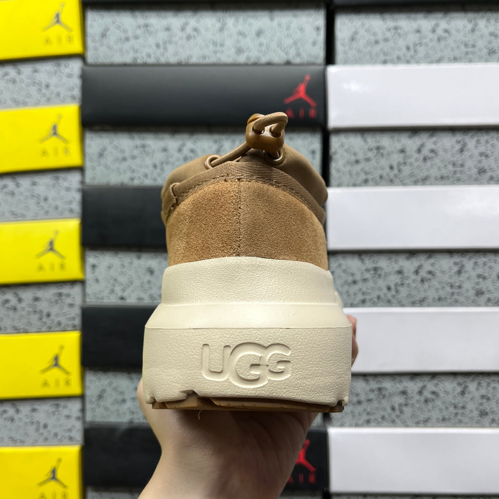 UGG Slip-On Shoes in Chestnut with Cream Chunky Sole