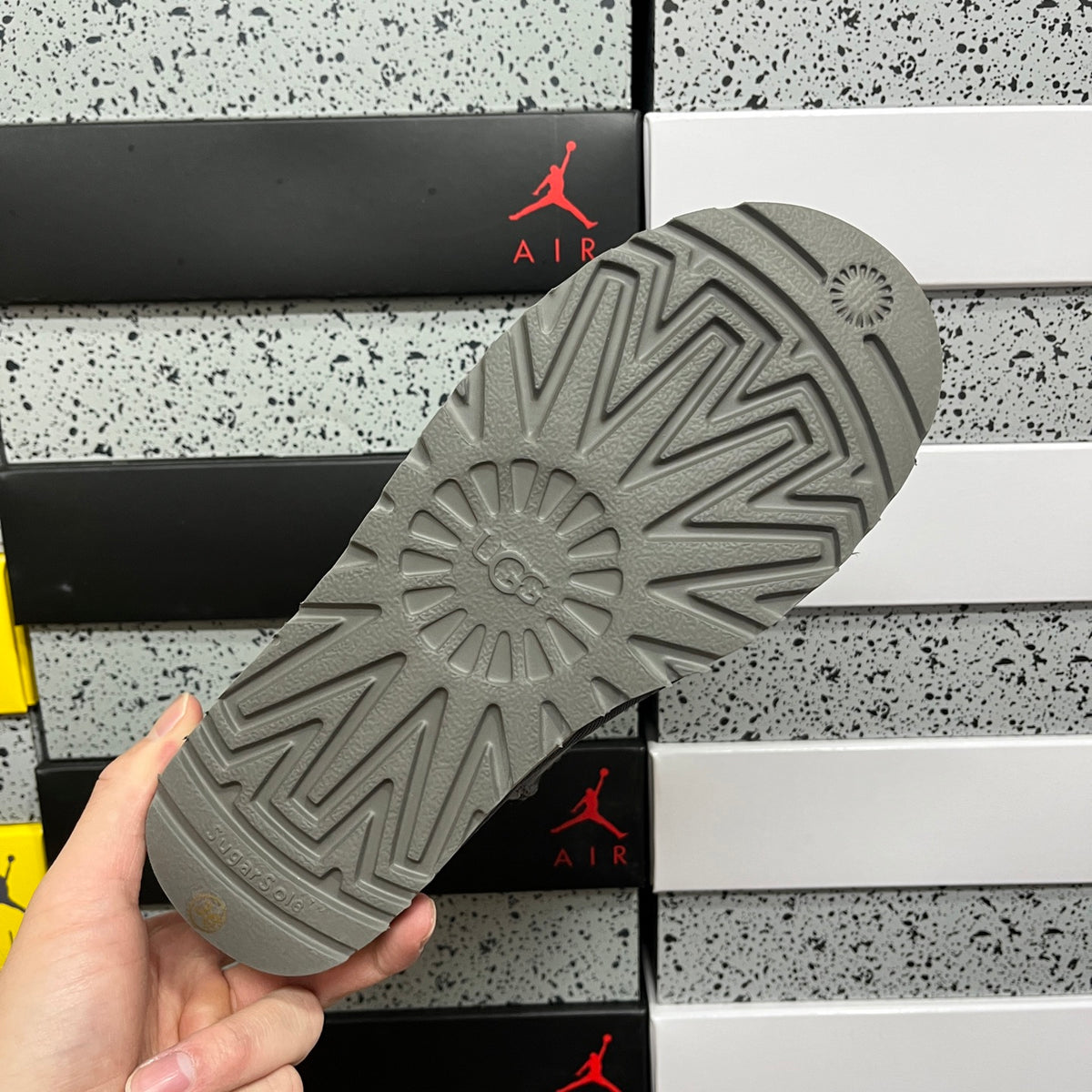 UGG Gray Ultra Mini Pull-On Ankle Boots