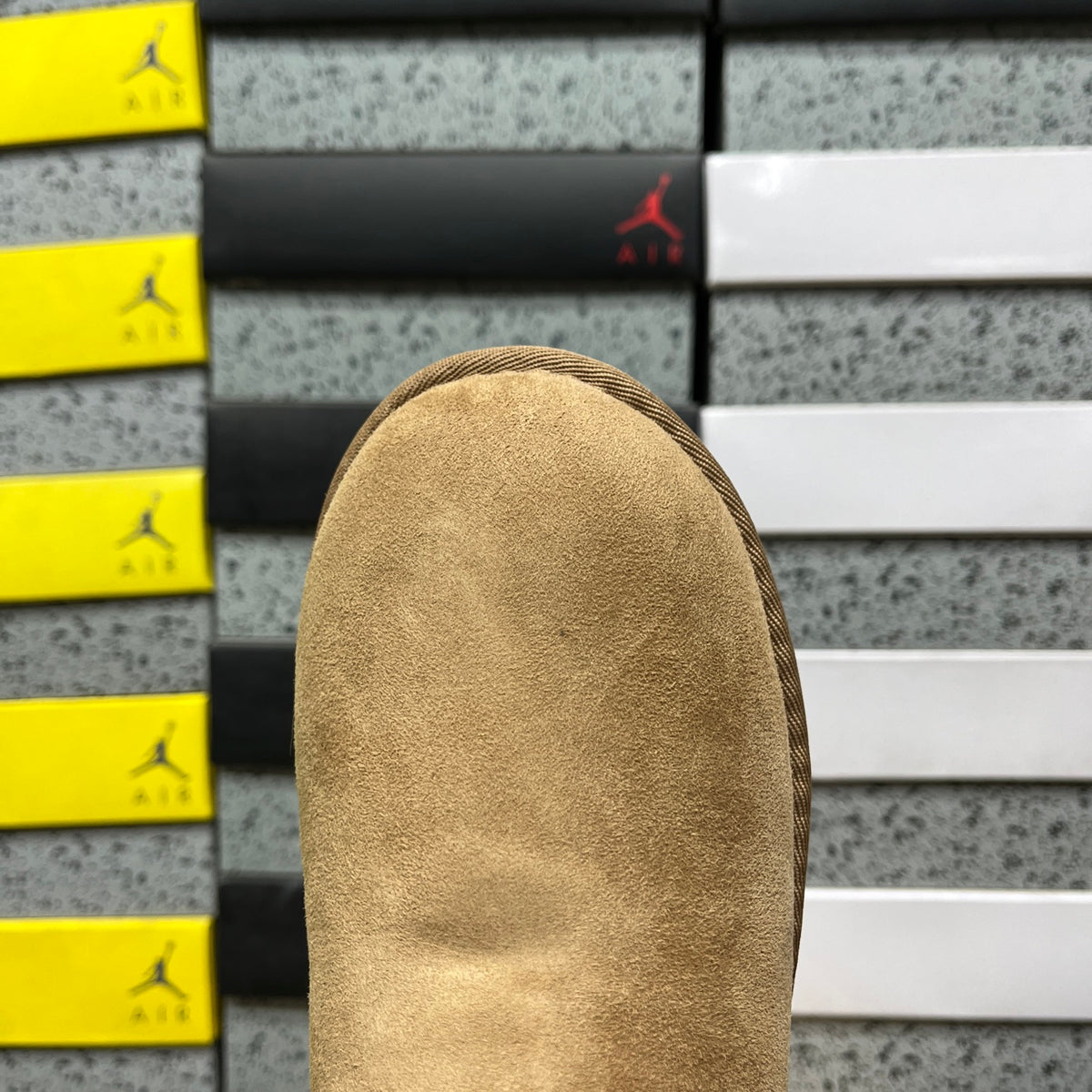 UGG Button-Detail Short Boots in Chestnut with Plush Lining