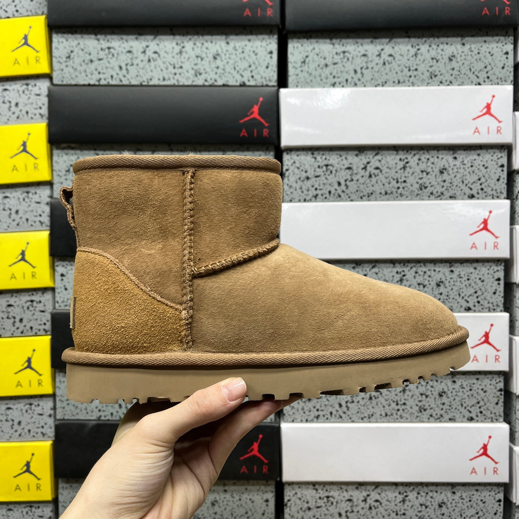 UGG Classic Mini Boots in Chestnut with Plush Lining