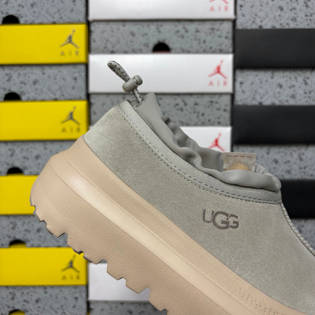 UGG Gray Slip-On Shoes with Beige Chunky Lug Sole