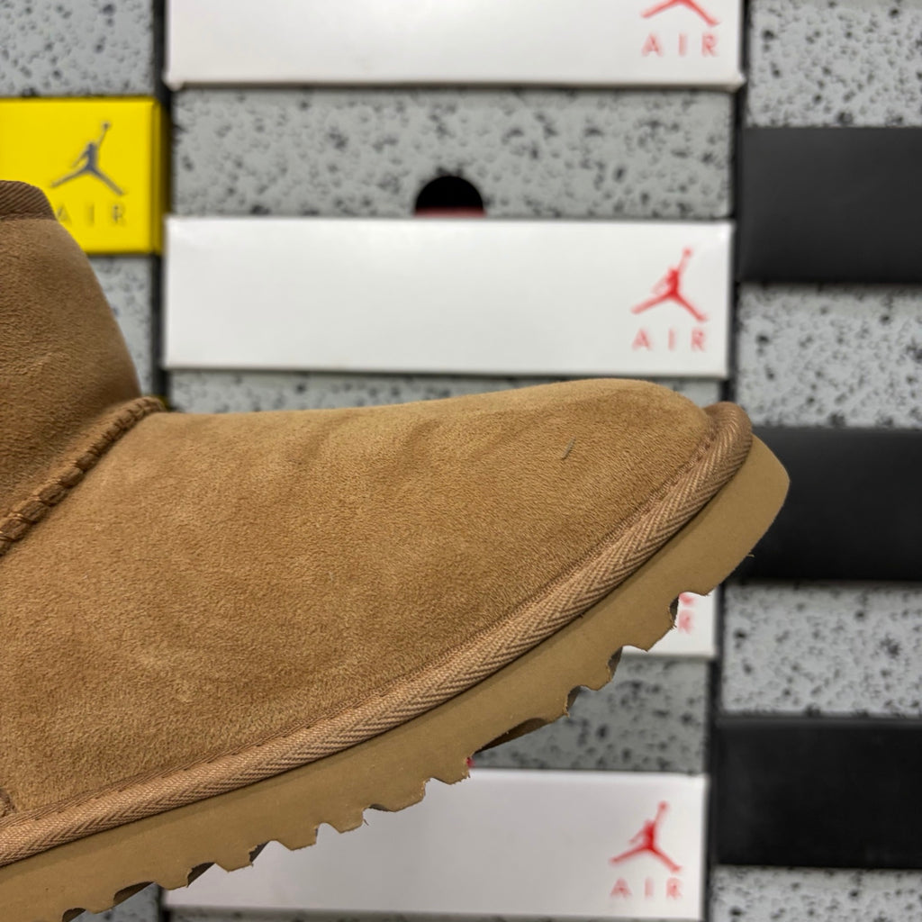 UGG Classic Mini Pull-On Boots in Chestnut with Plush Lining