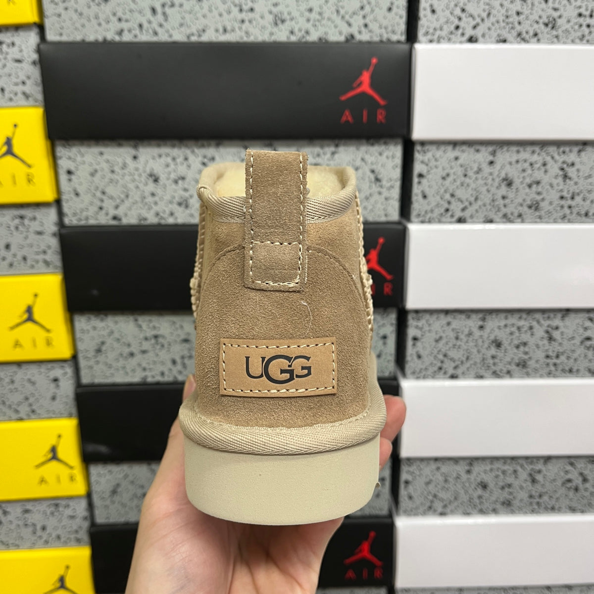 UGG Sand Ultra Mini Pull-On Ankle Boots