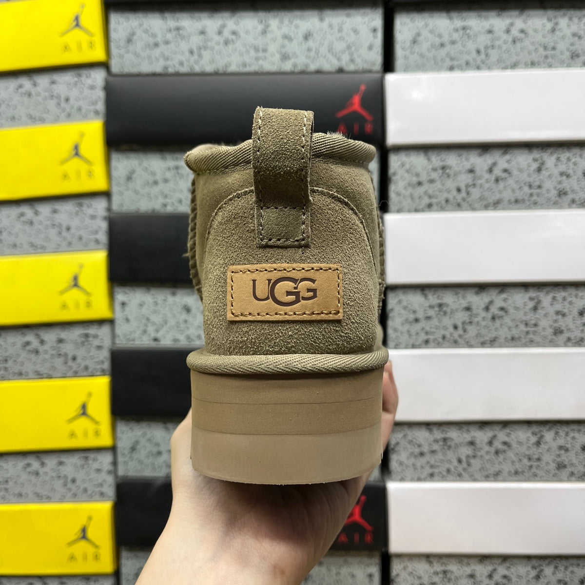 UGG Ultra Mini Platform Boots in Antelope Brown with 3 cm Sole