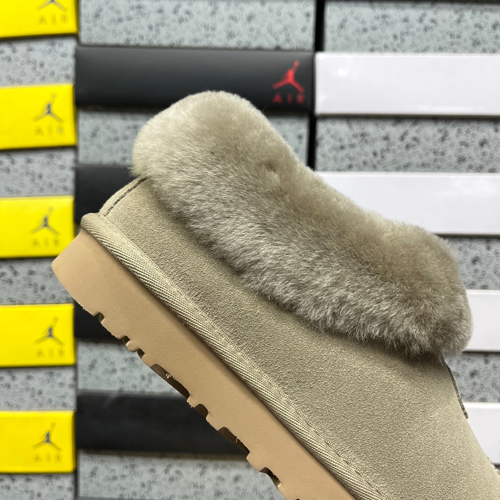 UGG Slip-On Shoes in Antelope Brown with Plush Collar