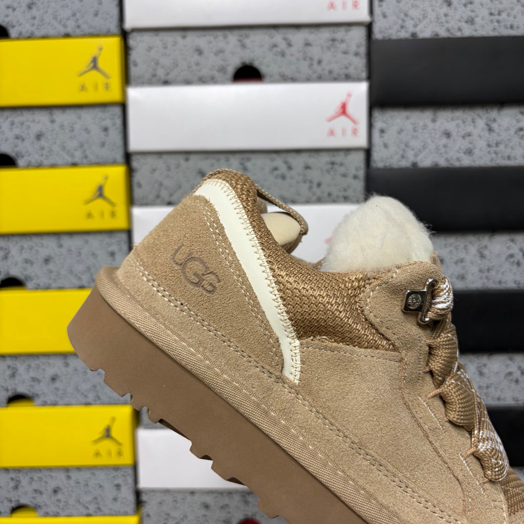UGG Sand Low-Cut Lace-Up Shoes with Chunky Sole