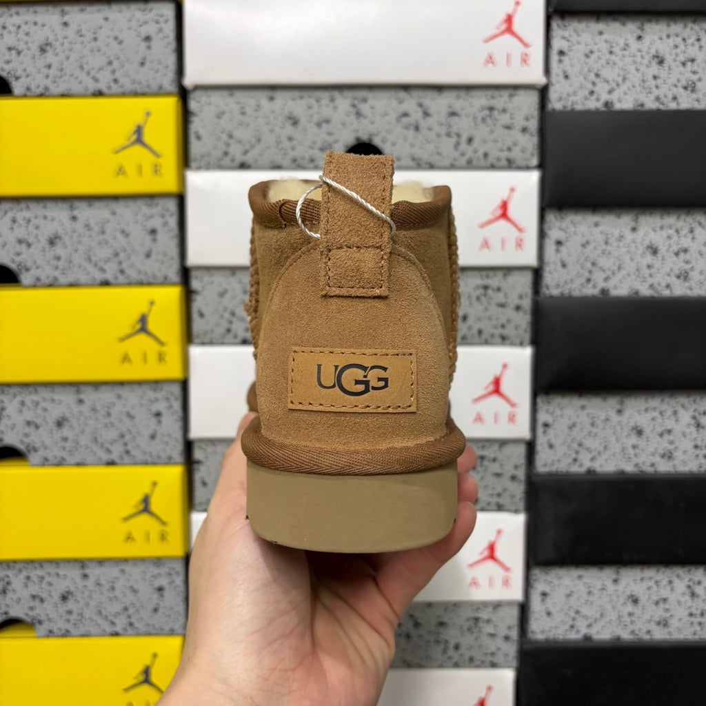 UGG Chestnut Ultra Mini Pull-On Ankle Boots