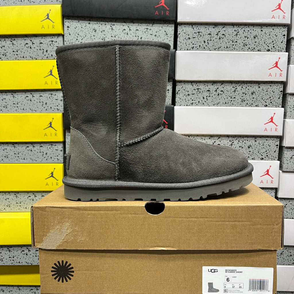 UGG Classic Short Boots in Gray with Plush Lining