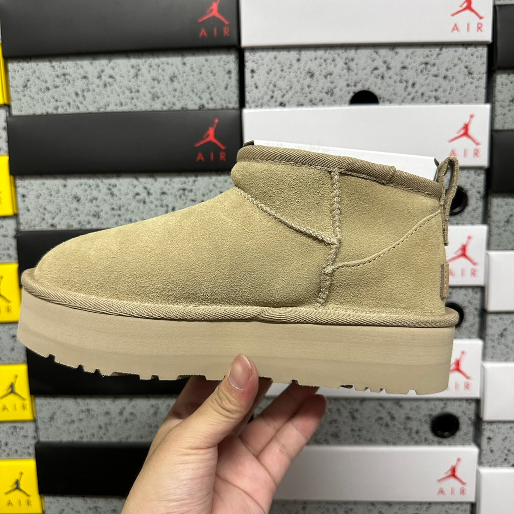 UGG Ultra Mini Platform Boots in Mustard Seed