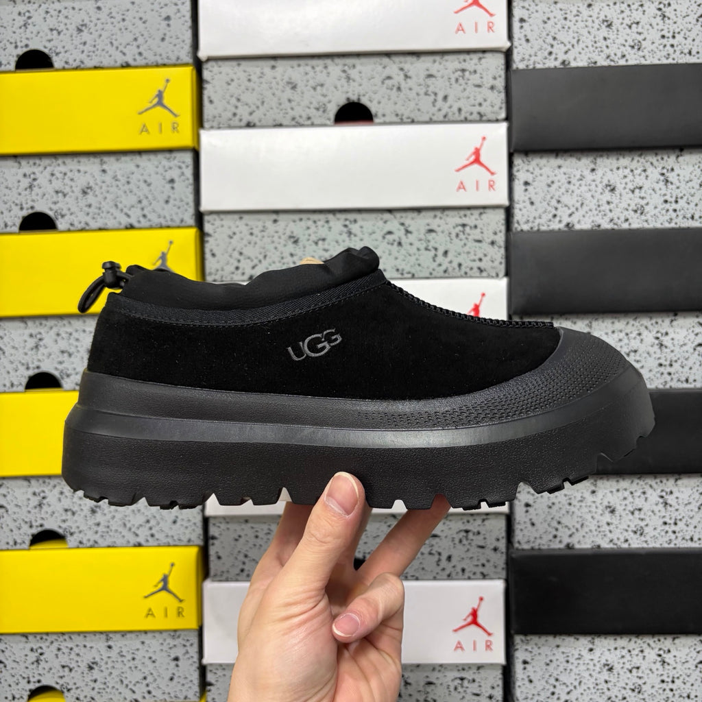 UGG Black Low-Cut Slip-On Shoes with Chunky Lug Sole
