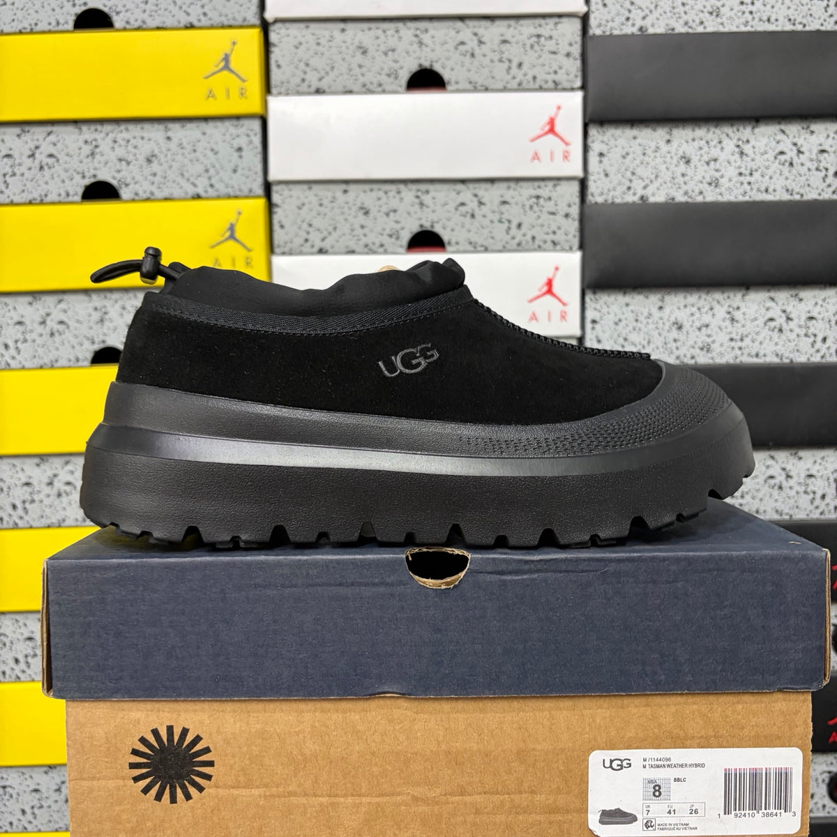 UGG Black Low-Cut Slip-On Shoes with Chunky Lug Sole