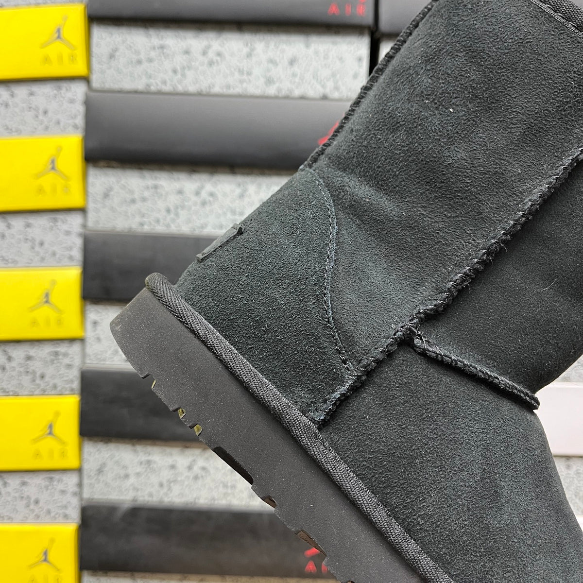 UGG Classic Short Boots in Black with Plush Lining