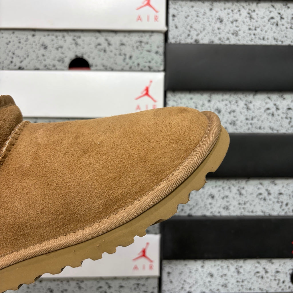 UGG Classic Mini Pull-On Boots in Chestnut with Plush Lining