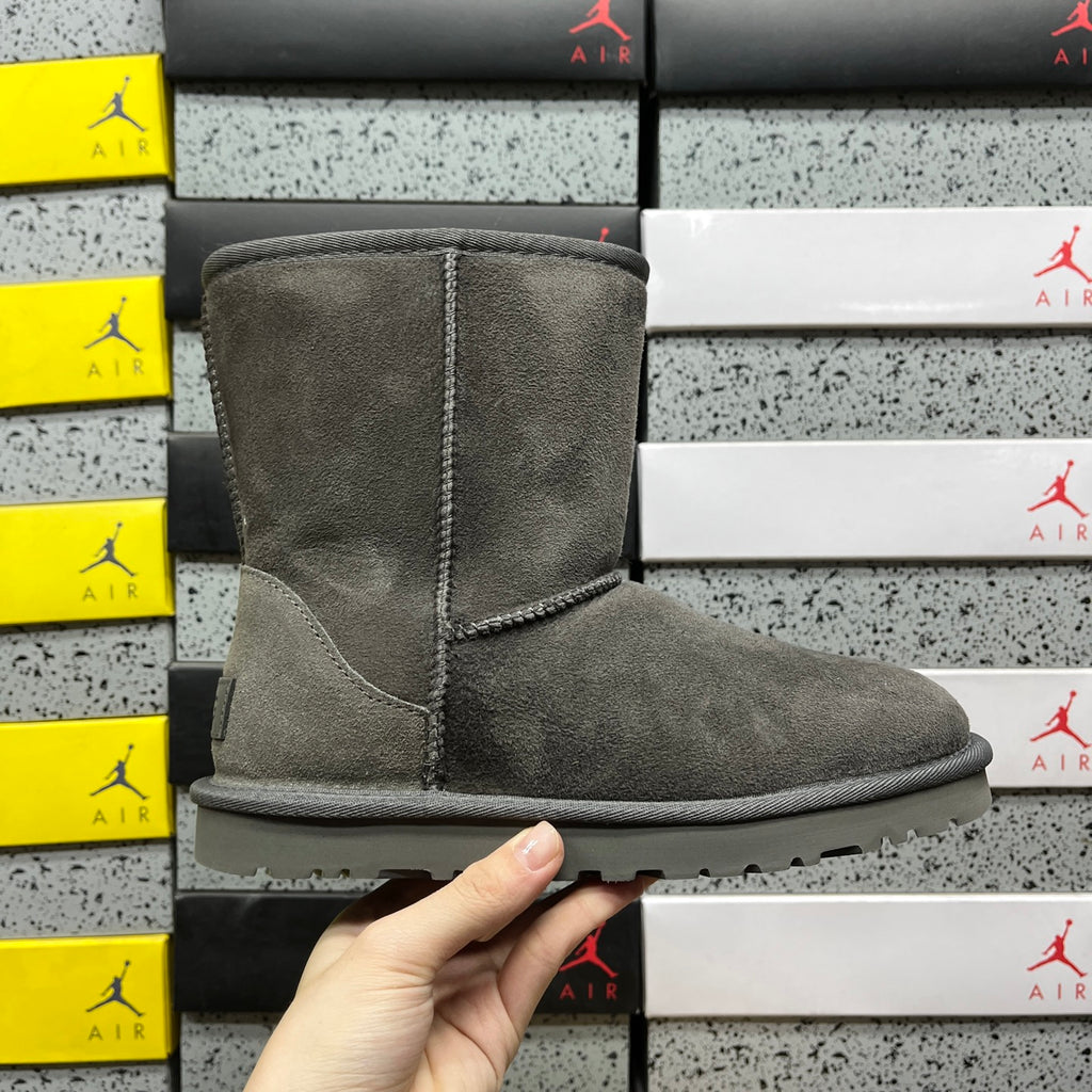 UGG Classic Short Boots in Gray with Plush Lining
