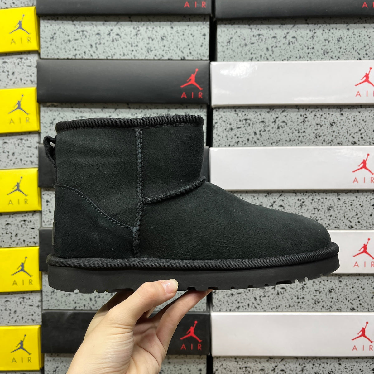 UGG Classic Mini Boots in Black with Plush Lining
