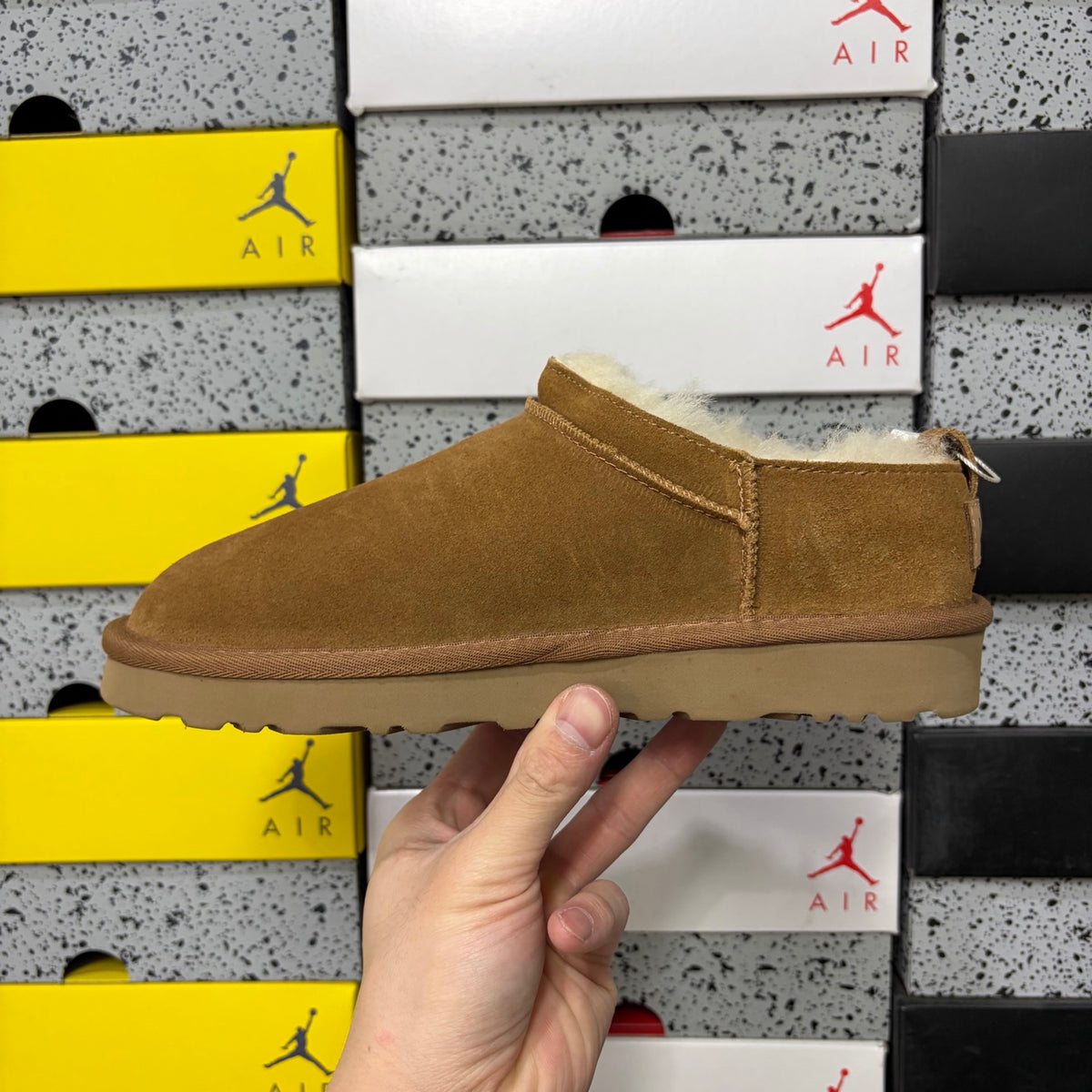 UGG Low-Cut Slip-On Shoes in Chestnut with Plush Lining